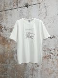 Burberry 26SS Fashion Embroidered War Horse Logo T-shirt Couple Casual Round Neck Short Sleeve