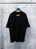 Louis Vuitton Classic Full Plush Logo Printed Short Sleeve Unisex Loose Versatile T-shirt