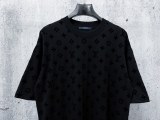 Louis Vuitton Classic Full Plush Logo Printed Short Sleeve Unisex Loose Versatile T-shirt