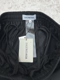 Balenciaga 26SS Classic Embroidered Logo Drawstring Casual Shorts