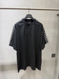 Balenciaga 26SS Fashion Contrast Spliced Sleeves T-shirt Couple Versatile Casual Short Sleeves