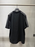 Balenciaga 26SS Fashion Contrast Spliced Sleeves T-shirt Couple Versatile Casual Short Sleeves