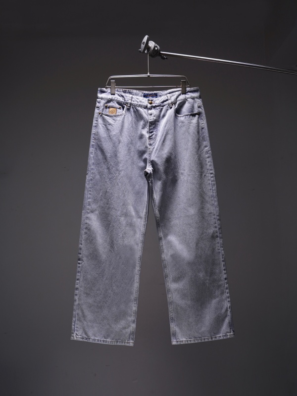 Louis Vuitton 26SS Retro Purple Wash Versatile Casual Jeans