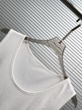 Yves Saint Laurent Classic Embroidered Logo Casual Sleeveless Tank Top