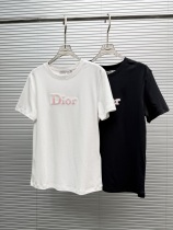 Dior 26SS Fashion 3D Embroidered Logo Short Sleeve Casual Versatile T-shirt Dior 26SS Fashion 3D Embroidered Logo Short Sleeve Casual Versatile T-shirt