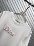 Dior 26SS Fashion 3D Embroidered Logo Short Sleeve Casual Versatile T-shirt