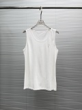 Yves Saint Laurent Classic Embroidered Logo Casual Sleeveless Tank Top