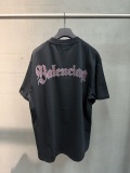 Balenciaga 26SS Fashion Medal Logo Printed T-shirt Couple Versatile Casual Short Sleeve
