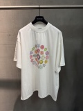 Balenciaga 26SS Fashion Medal Logo Printed T-shirt Couple Versatile Casual Short Sleeve