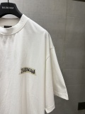 Balenciaga 26SS Classic Tape Label Short Sleeve Couple Versatile Casual T-shirt