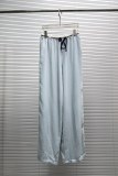 Chanel Fashion Letter Ribbon Drawstring Wide Leg Pants
