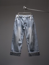 Dior 26SS Classic Curled Logo Printed Water Washed Versatile Casual Jeans Dior 26SS Classic Curled Logo Printed Water Washed Versatile Casual Jeans