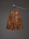Louis Vuitton Retro Embroidered Signature Washed Casual Cowboy Shorts