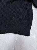 Louis Vuitton 26SS Fashion Logo Jacquard Half Zipper Hoodie Knitted Sweater