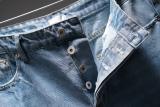 Dior 26SS Classic Curled Logo Printed Water Washed Versatile Casual Jeans
