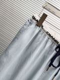 Chanel Fashion Letter Ribbon Drawstring Wide Leg Pants
