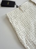 Fendi 26 Spring/Summer New FF Embroidered Full Print Short Sleeve Shirt Set