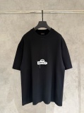 Balenciaga Classic Patchwork Embroidered Short Sleeve Couple Versatile Casual T-shirt