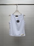 Chanel Women's Fashion Embroidered Logo Versatile Sleeveless Tank Top