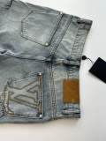 Louis Vuitton New Fashion Embroidered Logo Washed Workwear Wide Leg Casual Jeans