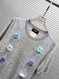 Chanel 26SS Women's Fashion 3D Camellia Short Sleeve Knitted Shirt
