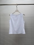 Chanel Women's Fashion Embroidered Logo Versatile Sleeveless Tank Top