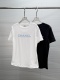 Chanel 2026 Women's Fashion Nail Bead Embroidered Round Neck T-shirt Unisex Casual Loose Short Sleeve