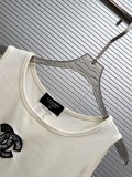 Chanel Women's Fashion Embroidered Logo Versatile Sleeveless Tank Top