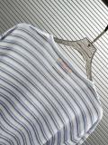 Chanel Women's Fashion Heavy duty Bead String Versatile Striped Long Sleeve Knitted Shirt