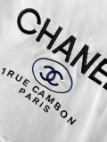 Chanel Fashion Embroidery LogoT-shirt Women's Versatile Casual Short Sleeves