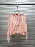 Chanel 2026 Women's Fashion Embroidered Logo Zipper Hooded Sunscreen Set