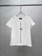Chanel Fashion Embroidered Logo T-shirt Women's Versatile Casual Short Sleeves