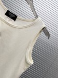 Chanel Women's Fashion Embroidered Logo Versatile Sleeveless Tank Top