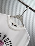 Louis Vuitton 26SS Fashion Iris Logo Printed Round Neck T-shirt Couple Casual Oversize Short Sleeve
