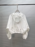 Chanel 2026 Women's Fashion Embroidered Logo Zipper Hooded Sunscreen Set