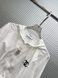 Chanel 2026 Women's Fashion Embroidered Logo Zipper Hooded Sunscreen Set