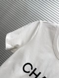 Chanel Fashion Embroidery LogoT-shirt Women's Versatile Casual Short Sleeves