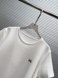 Loewe 2026 Fashion Embroidery Logo Irregular T-shirt Women's Casual Round Neck Short Sleeve