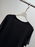 Dior 2026 Women's Fashion Nail Bead Embroidered Round Neck T-shirt Unisex Casual Loose Short Sleeve