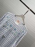 Chanel Women's Fashion Heavy duty Bead String Versatile Striped Long Sleeve Knitted Shirt
