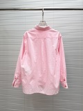 Chanel 2026 Women's Fashion Bead Embroidered Logo Long Sleeve Shirt