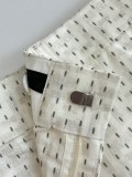 Fendi 26 Spring/Summer New FF Embroidered Full Print Short Sleeve Shirt Set