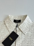 Fendi 26 Spring/Summer New FF Embroidered Full Print Short Sleeve Shirt Set