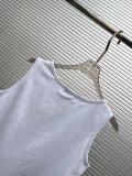 Chanel Women's Fashion Embroidered Logo Versatile Sleeveless Tank Top