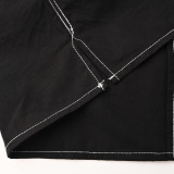 Louis Vuitton Fashion Dice Logo Embroidered Casual Versatile Short Sleeve Shirt