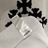 Chrome Hearts Classic Patchwork Embroidered Short Sleeve Couple Loose Casual T-shirt