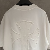 Chrome Hearts Classic Patchwork Embroidered Short Sleeve Couple Loose Casual T-shirt