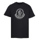 Moncler Classic Blur Logo Printed Short Sleeve Unisex Casual Loose T-shirt
