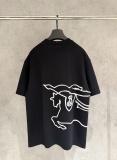Burberry Classic Embroidered War Horse Logo Short Sleeve Couple Loose Casual T-shirt