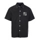 Louis Vuitton Fashion Dice Logo Embroidered Casual Versatile Short Sleeve Shirt